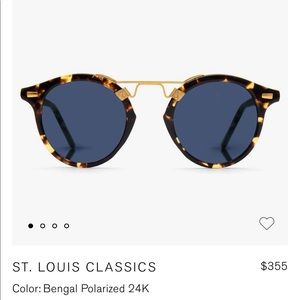 Krewe St Louis Bengal Polarized 24k Sunglasses